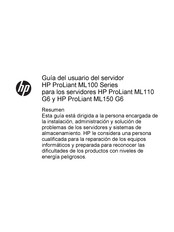 HP ProLiant ML100 Serie Guia Del Usuario