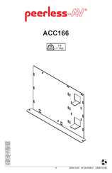 peerless-AV ACC166 Manual De Instalación