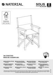 Naterial Solis Acacia 2022R09P01-0005 Instrucciones De Montaje, Utilización Y Mantenimiento