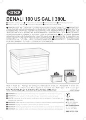 Keter DENALI 380L Instrucciones De Montaje