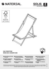 Naterial SOLIS ACACIA 2022R09P01-0008 Instrucciones De Montaje, Utilización Y Mantenimiento