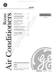 GE AGR05LJ Manual Del Propietario E Instrucciones De Instalación