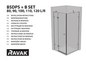 RAVAK BSDPS-80/80 L/R Instrucciones De Montaje