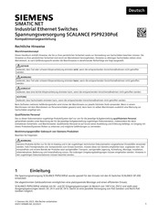 Siemens SIMATIC NET SCALANCE PSP9230PoE Instrucciones De Montaje