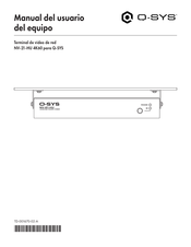Q-SYS NV-21-HU 4K60 Manual Del Usuario