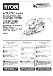 Ryobi S631D Manual Del Operador