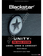 Blackstar Amplification UNITY PRO BASS SYSTEM U250ACT Manual Del Propietário