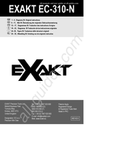 Exakt EC-310-N Traducción De Las Instrucciones Originales