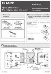 Sharp CD-SW200 Guía Rápida Para Comenzar