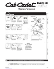 Cub Cadet BV228 EC Manual Del Operador