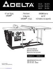 Delta UNISAW 36-L51L Manual De Instrucciones