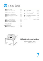 HP Color LaserJet Pro 4303dw Guía De Configuración