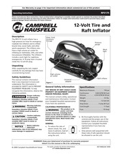 Campbell Hausfeld RP3175 Manual De Instrucciones De Operación