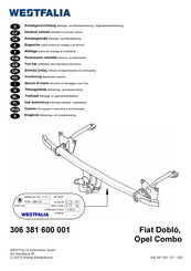 Westfalia 306 379 Instrucciones De Montaje Y De Servicio