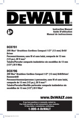 DeWalt DCD791D2 Manual De Instrucciones