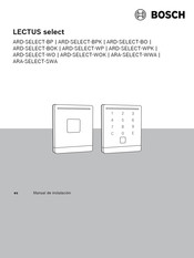 Bosch LECTUS ARD-SELECT-WP Manual De Instalación