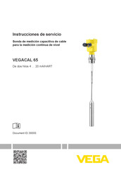 Vega VEGACAL 65 Instrucciones De Servicio