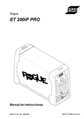 ESAB Rogue ET 200iP PRO Manual De Instrucciones