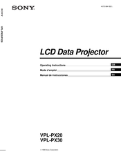 Sony VPL-PX30 Manual De Instrucciones