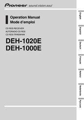 Pioneer DEH-1020E Manual Del Usuario