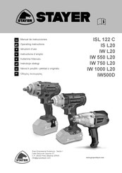 stayer IW 550 L20 Manual De Instrucciones