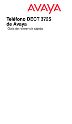 Avaya DECT 3725 Guía De Referencia Rápida