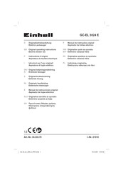 EINHELL GC-EL 3024 E Manual De Instrucciones