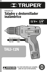 Truper TALI-12N Instructivo