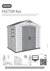 Keter FACTOR 8x6 Manual Del Usuario