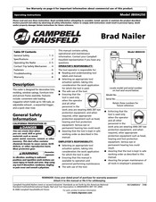 Campbell Hausfeld JB004250 Manual De Instrucciones