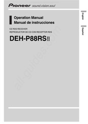 Pioneer DEH-P88RSII Manual De Instrucciones