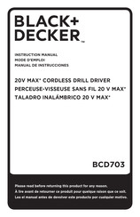 Black and Decker BCD703 Manual De Instrucciones