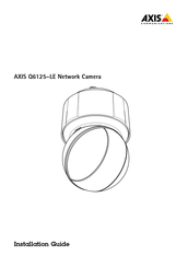 Axis Communications Q6125 LE Guia De Instalacion