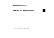 Honda CBF1000/A Manual Del Operador