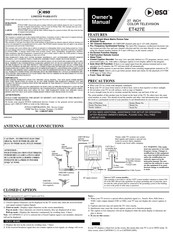 ESA ET427E Manual Del Usuario