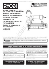 Ryobi YN250FSE Manual Del Operador