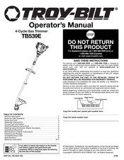 Troy-Bilt TB539E Manual Del Operador