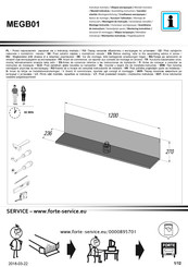 Forte MEGB01 Instrucciones De Montaje