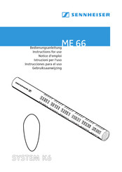 Sennheiser ME 66 Instrucciones Para El Uso