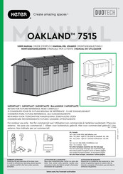 Keter DUOTECH OAKLAND 7515 Manual Del Usuario