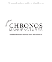 Chronos Manufactures Andre Belfort AB-9210 Manual De Instrucciones