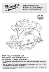 Milwaukee 2730-20 Manual Del Operador