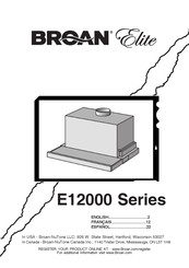 Broan Elite E1230SSLS Manual Del Usuario