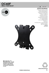 Omnimount OC40F Manual De Instrucciones