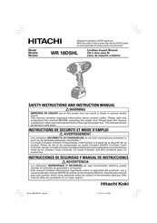 Hitachi WR 18DSHL Manual De Instrucciones