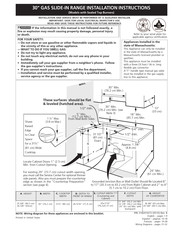 Frigidaire GLGS389FSA Instrucciones De Instalación