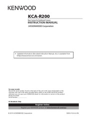 Kenwood KCA-R200 Manual De Instrucciones