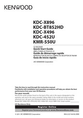 Kenwood KDC-BT852HD Guia De Inicio Rapido