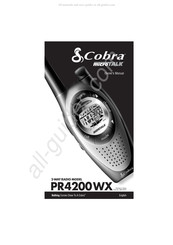 Cobra microTALK PR4200WX Manual Del Propietário