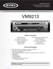 Jensen VM9213 Instrucciones De Instalación